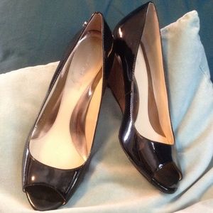 Calvin Klein Patent Leather Sandals
